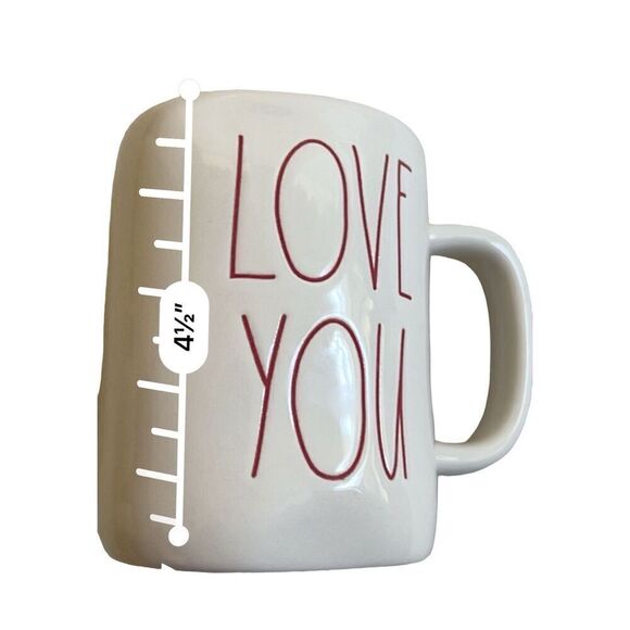 Rae Dunn Artisan Collection LOVE YOU  Name Mug - Picture 4 of 8
